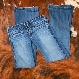 Ariat Women's Ella Trouser Mid Rise Wide Leg Denim